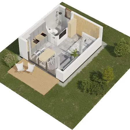 In Mit Eigener Terrasse Holiday home Pustkowo
